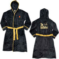 The Godfather Unisex Bathrobe: Rose & Logo (Black) (Back Print)