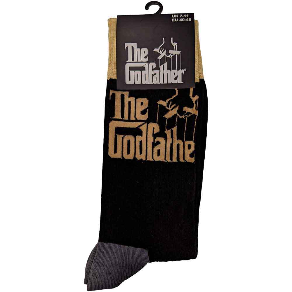 The Godfather Unisex Ankle Socks: Logo Gold (Black) (UK Size 7 - 11)