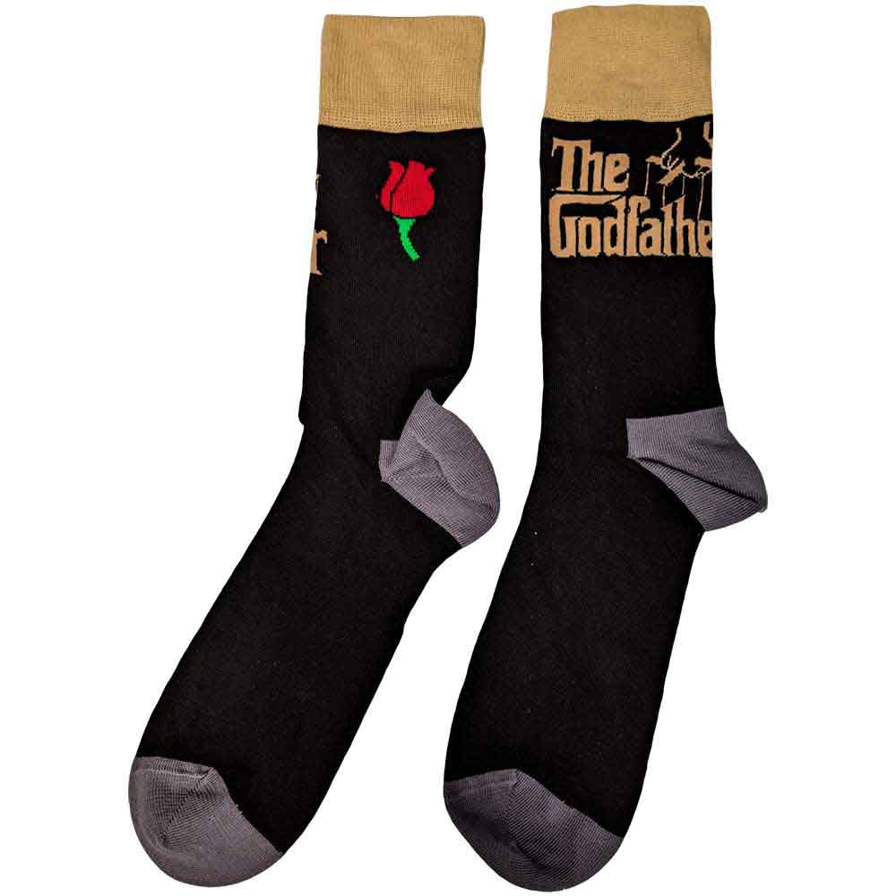 The Godfather Unisex Ankle Socks: Logo Gold (Black) (UK Size 7 - 11)