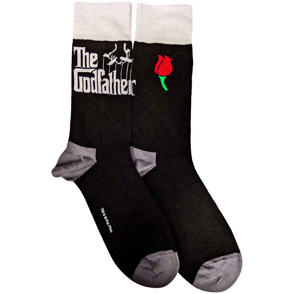 The Godfather Unisex Ankle Socks: Logo White (Black) (UK Size 7 - 11)