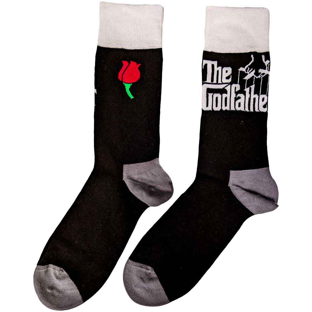 The Godfather Unisex Ankle Socks: Logo White (Black) (UK Size 7 - 11)