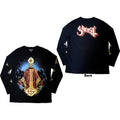 Ghost Unisex Long Sleeve T-Shirt: Papa & Radient Ghouls (Black) (Back & Sleeve Print)