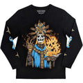 Ghost Unisex Long Sleeve T-Shirt: The Burning (Black) (Sleeve Print)