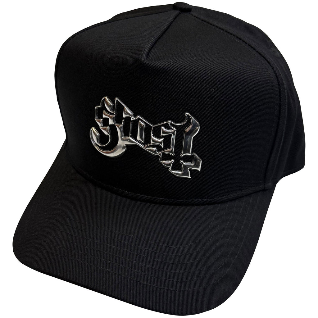 Ghost Unisex Baseball Cap: Sonic Silver Logo (Black)