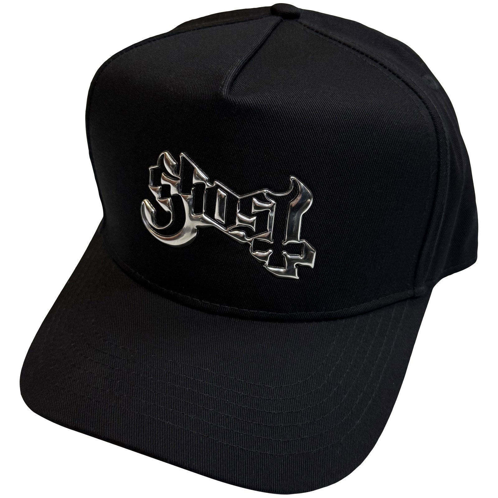 Ghost Unisex Baseball Cap: Sonic Silver Logo (Black)