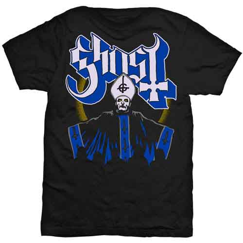 Ghost Unisex T-Shirt: Papa & Band (Black)
