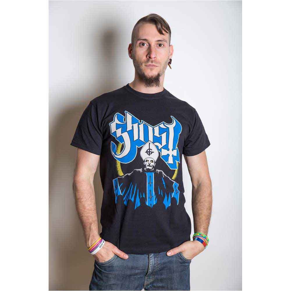 Ghost Unisex T-Shirt: Papa & Band (Black)