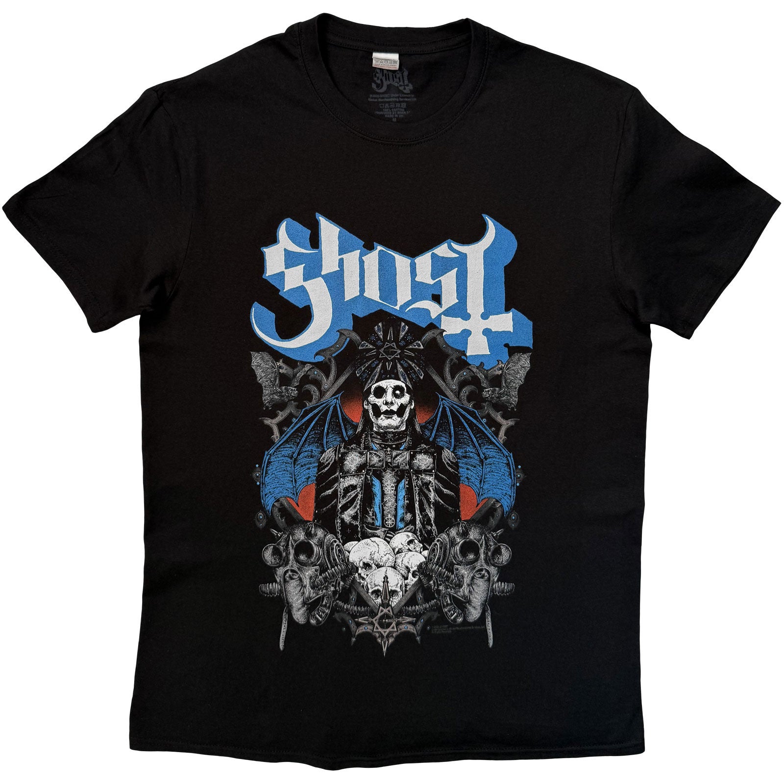 Ghost Unisex T-Shirt: Ghouls & Skulls (Black)