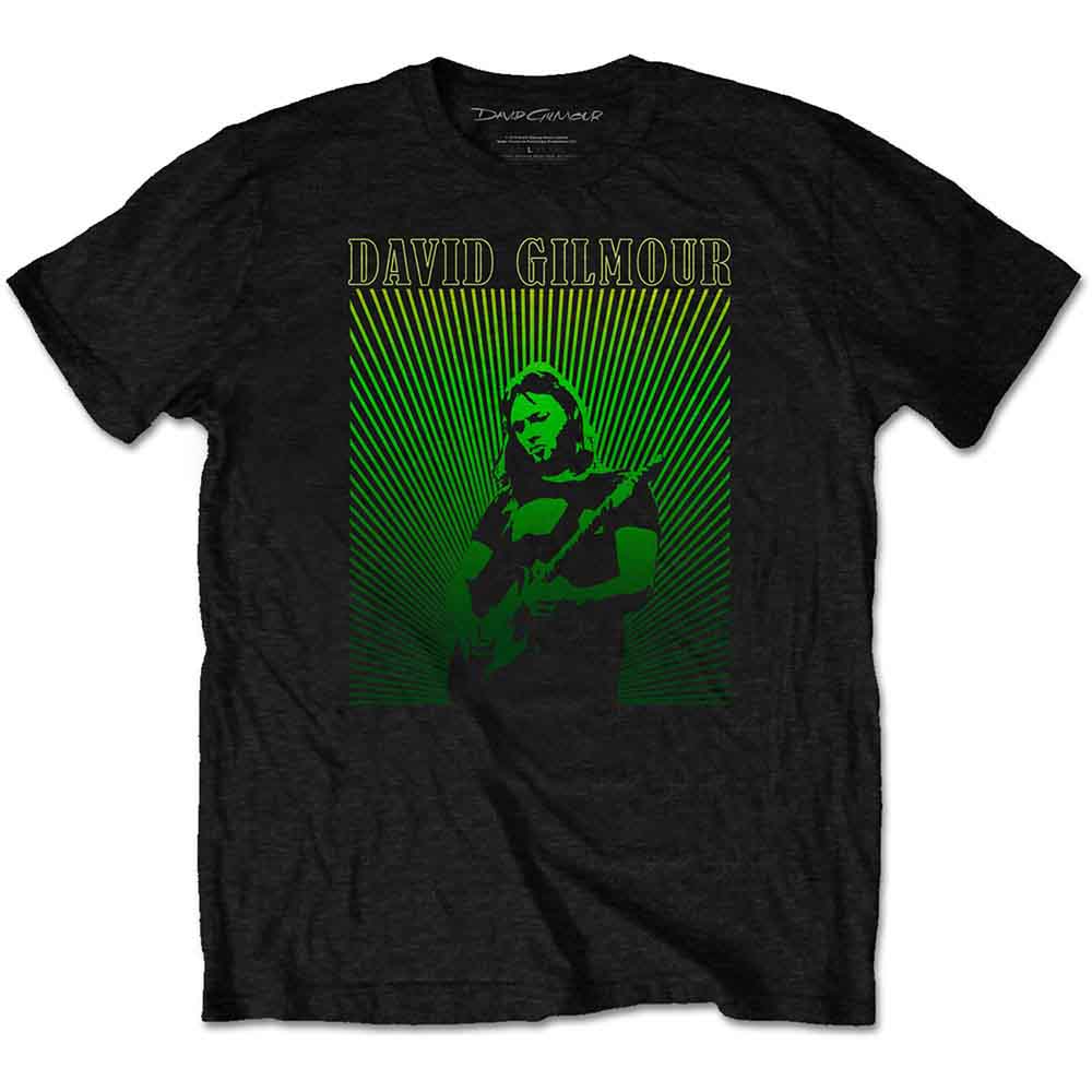 David Gilmour Unisex T-Shirt: Rays Gradient (Black)