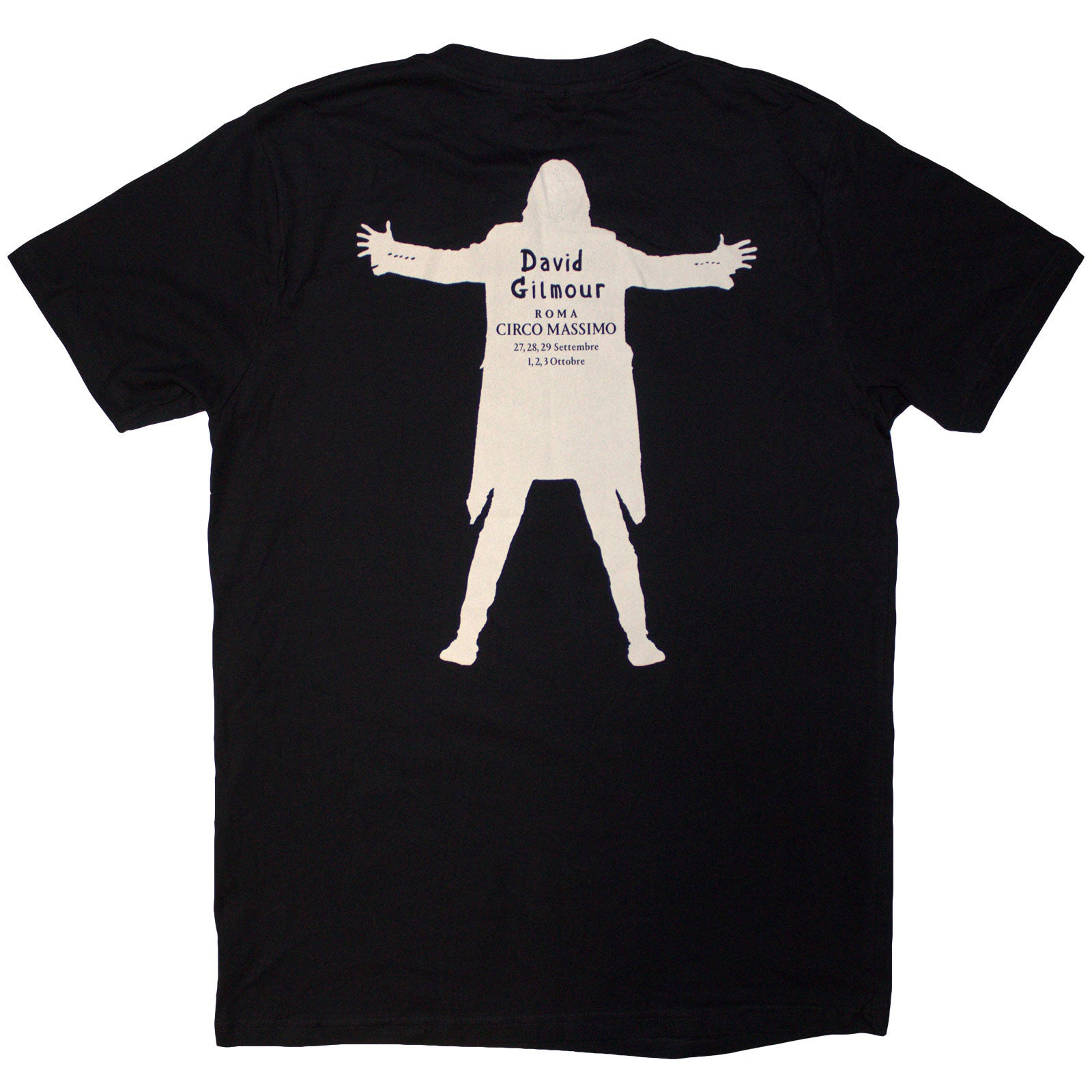 David Gilmour Unisex T-Shirt: Luck & Strange Fortuna E Strano (Black) (Back Print & Ex-Tour)