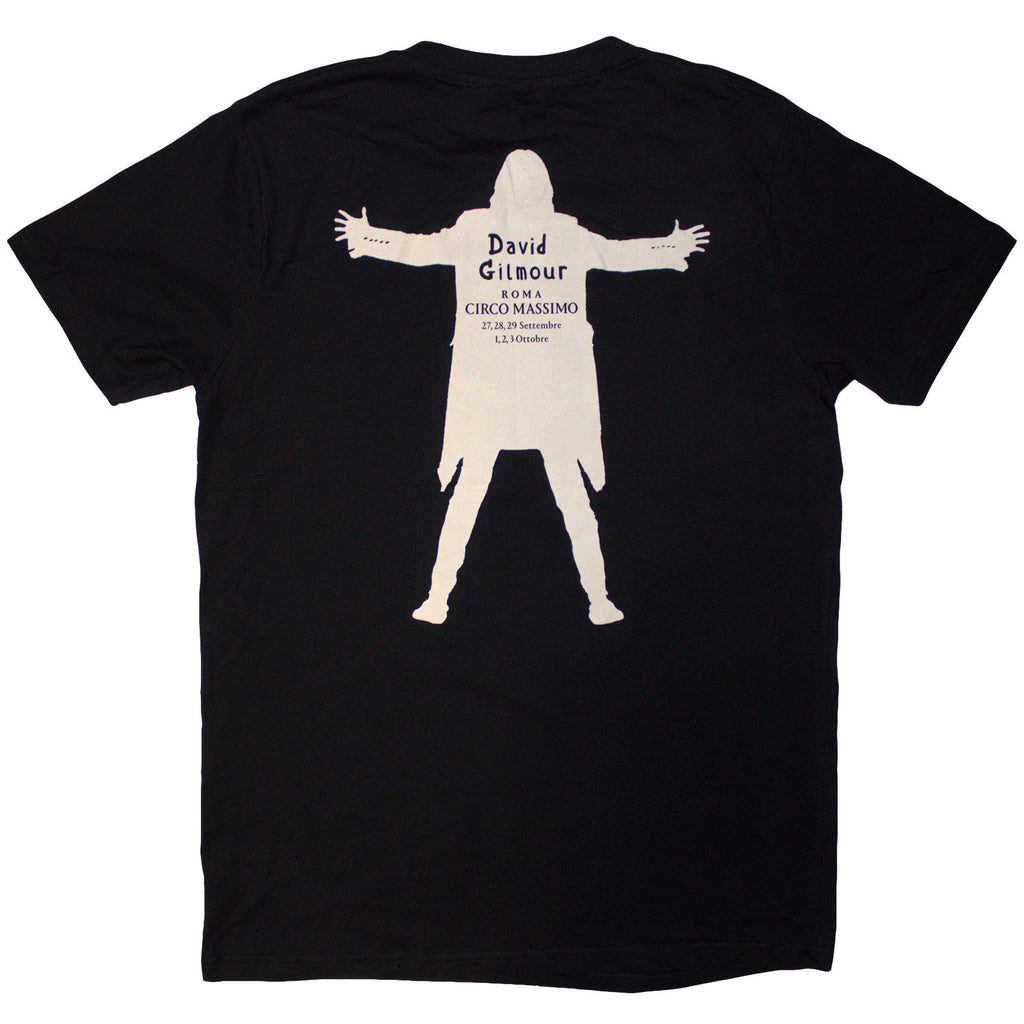 David Gilmour Unisex T-Shirt: Luck & Strange Fortuna E Strano (Black) (Back Print & Ex-Tour)