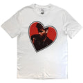 George Michael Unisex T-Shirt: Heart (White)