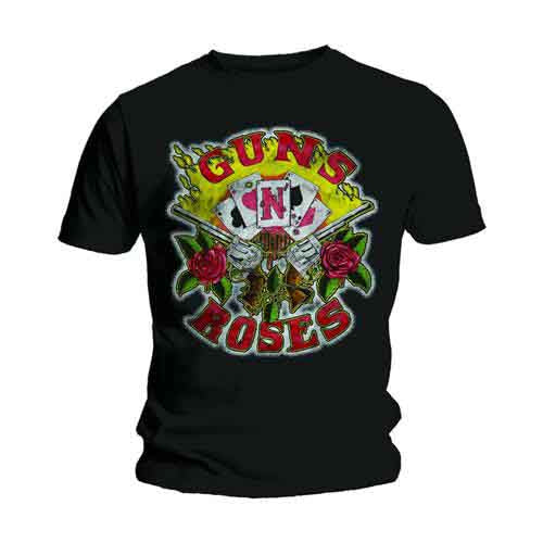 Guns N' Roses Unisex T-Shirt: Cards (Black)