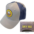Guns N' Roses Unisex Baseball Cap: Circle Logo (Grey & Navy Blue) (2-Tone)