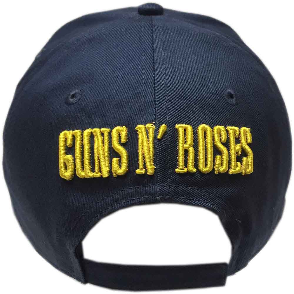 Guns N' Roses Unisex Baseball Cap: Circle Logo (Navy Blue)