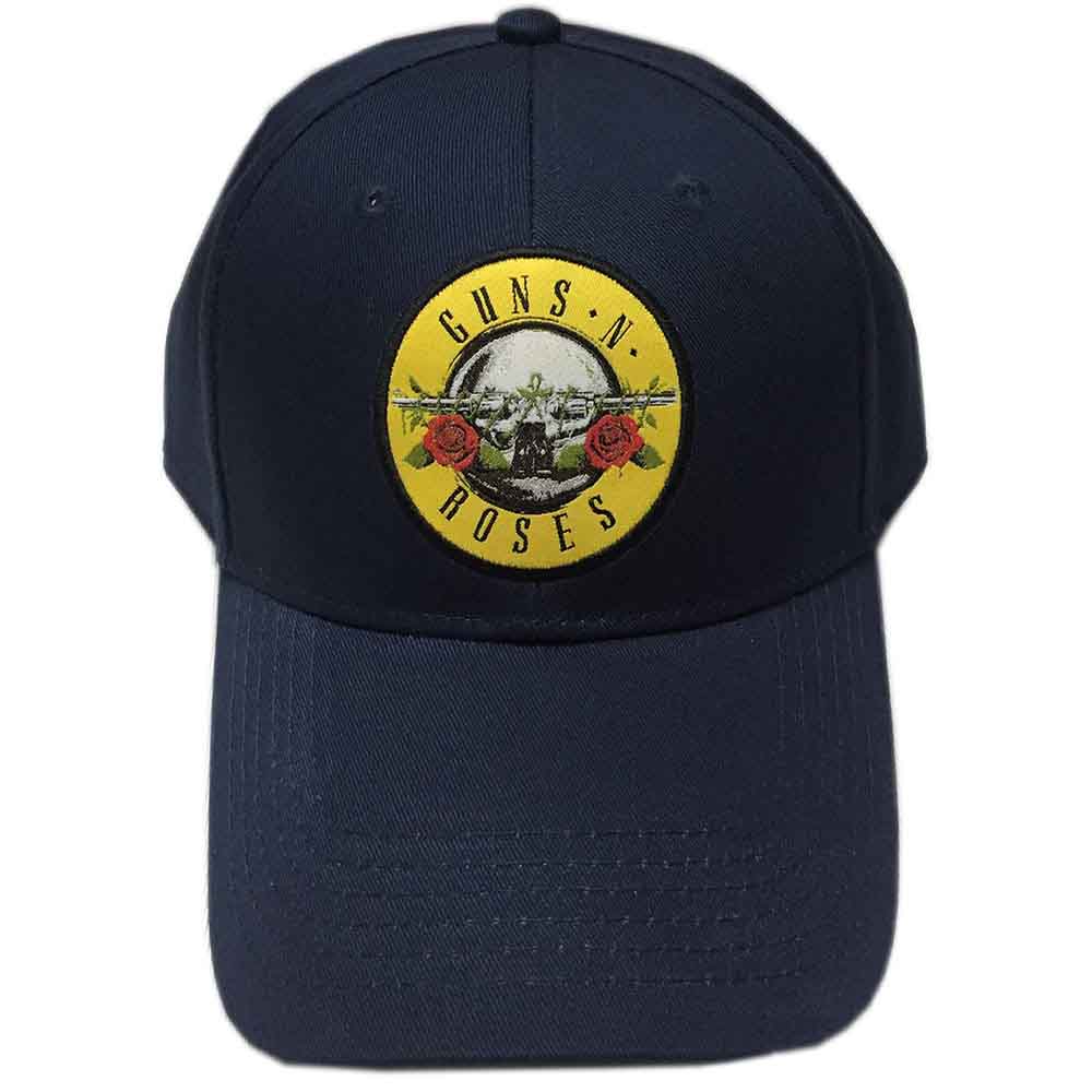 Guns N' Roses Unisex Baseball Cap: Circle Logo (Navy Blue)