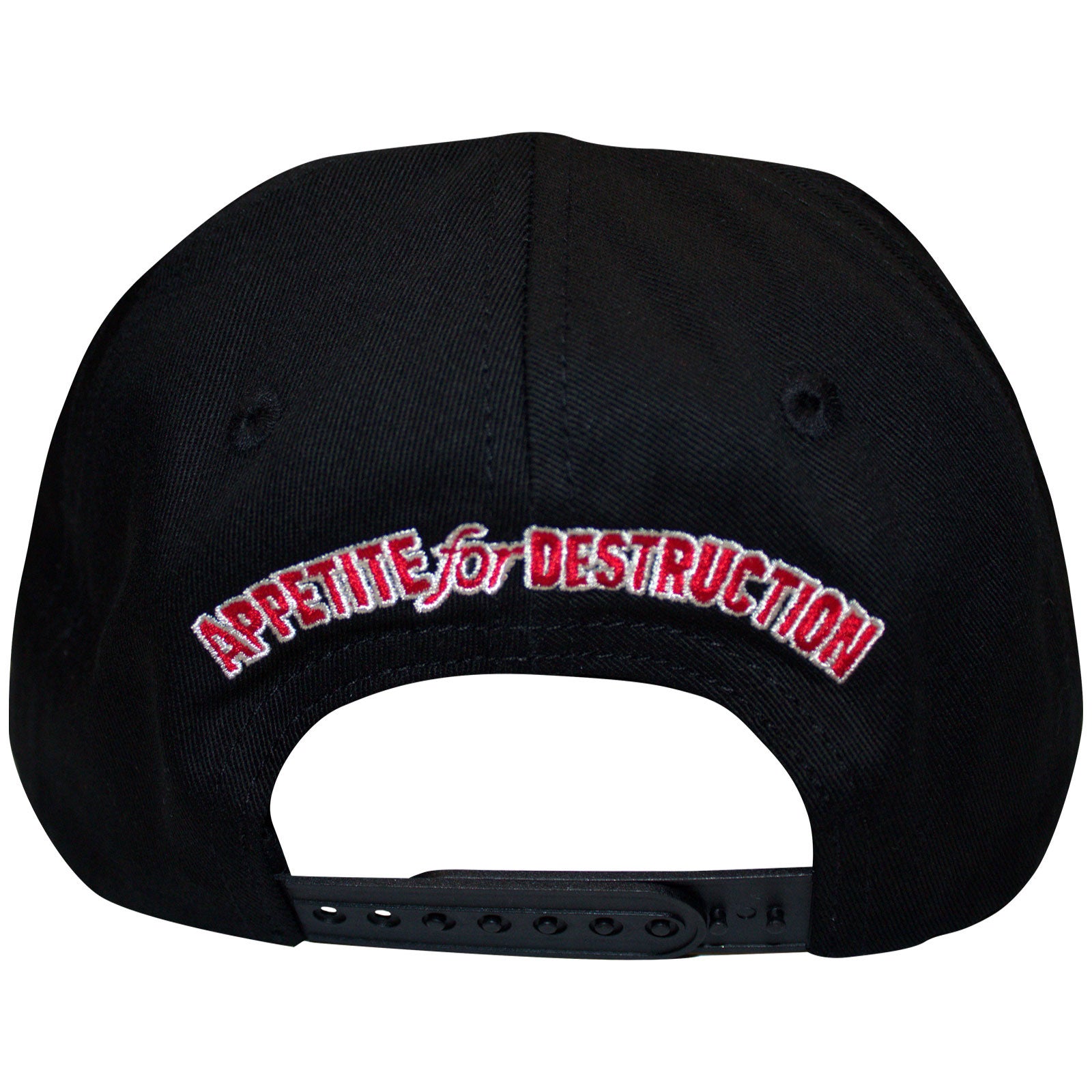 Guns N' Roses Unisex Baseball Cap: Appetite for Destruction Rose (Black) (Back Print)