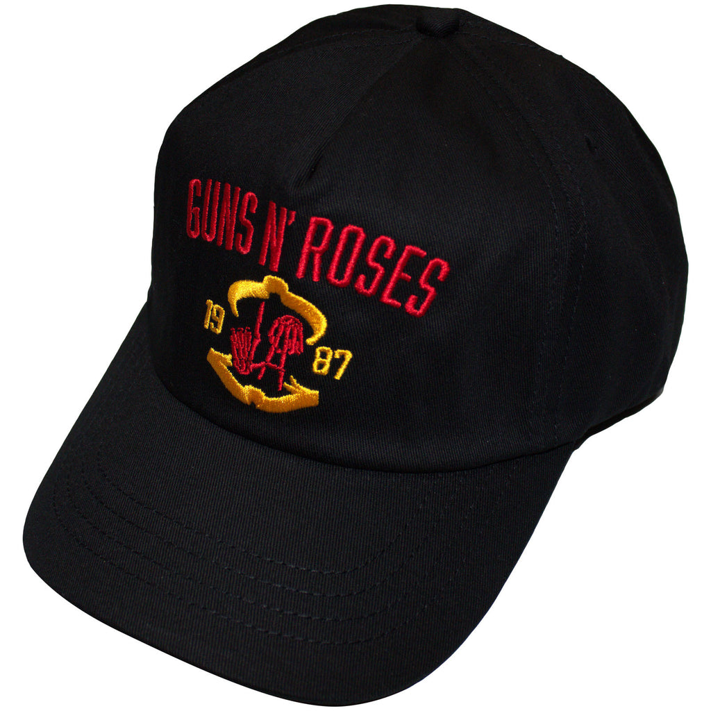 Guns N' Roses Unisex Baseball Cap: Sunset Strip '87 (Black) (Back Print)