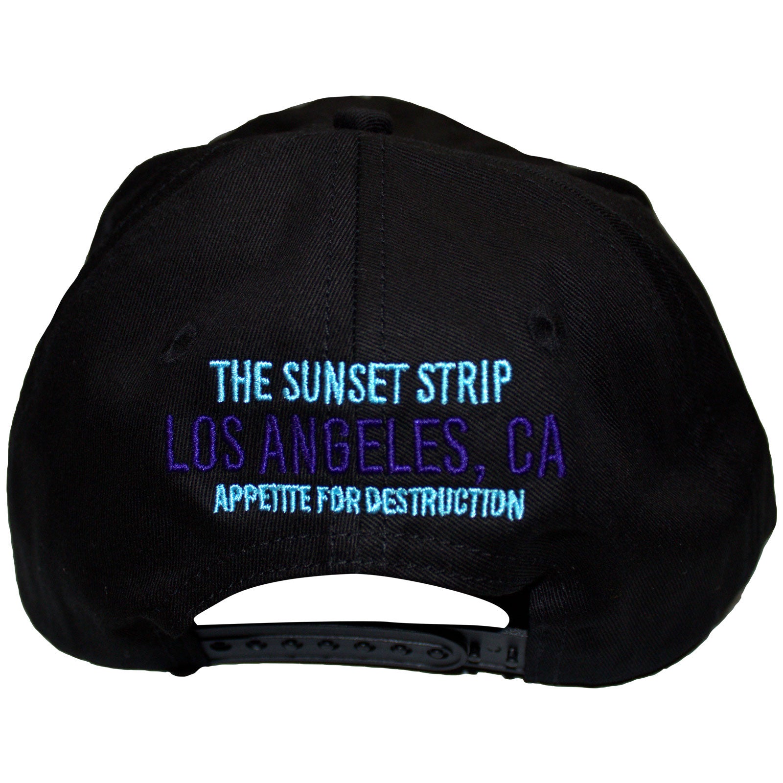 Guns N' Roses Unisex Baseball Cap: Sunset Strip '91 (Black) (Back Print)
