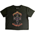 Guns N' Roses Ladies Crop Top: Appetite For Destruction (Green)
