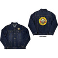 Guns N' Roses Unisex Denim Jacket: Classic Logo (Denim Blue) (Back Print)