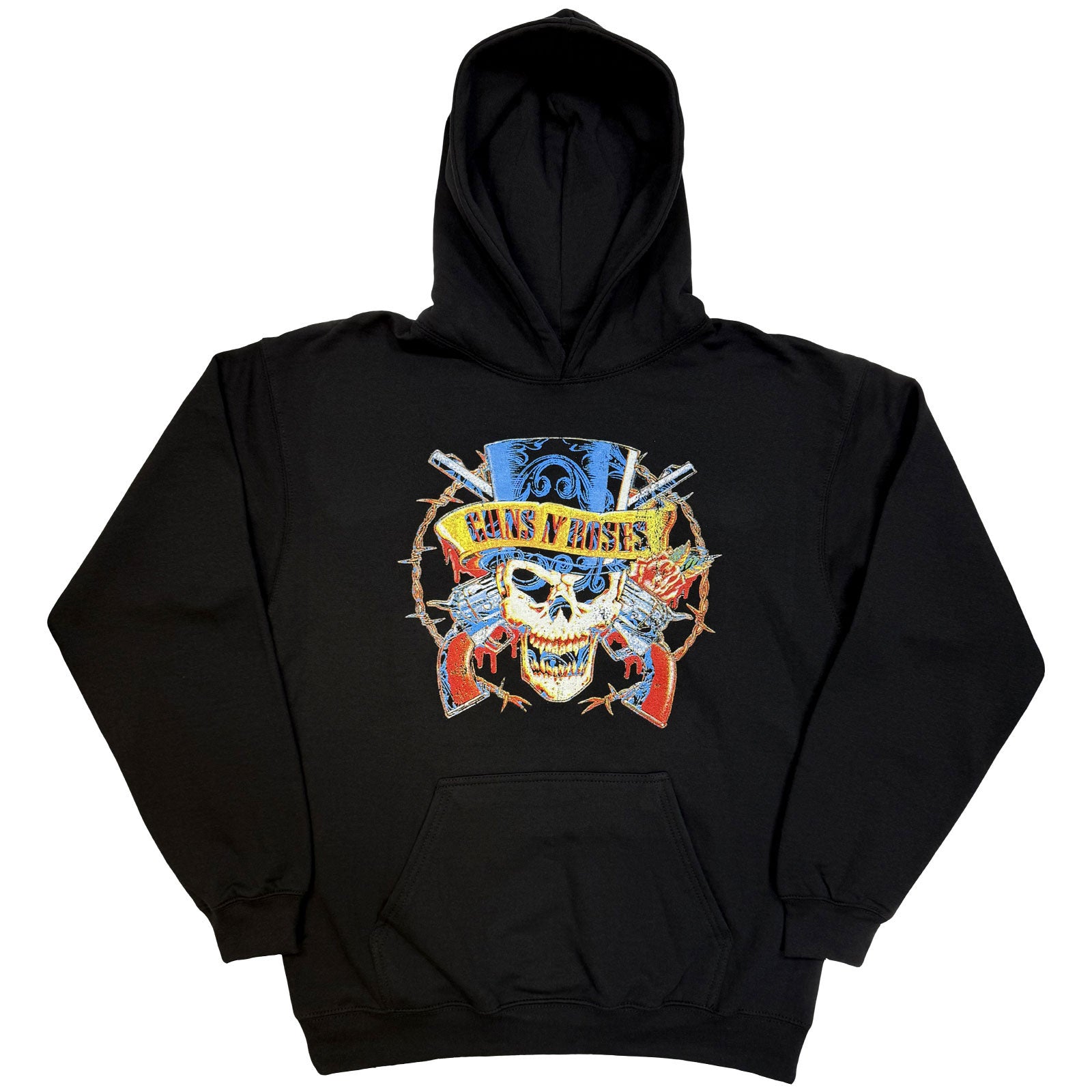 Guns N' Roses Unisex Pullover Hoodie: Top Hat (Black)