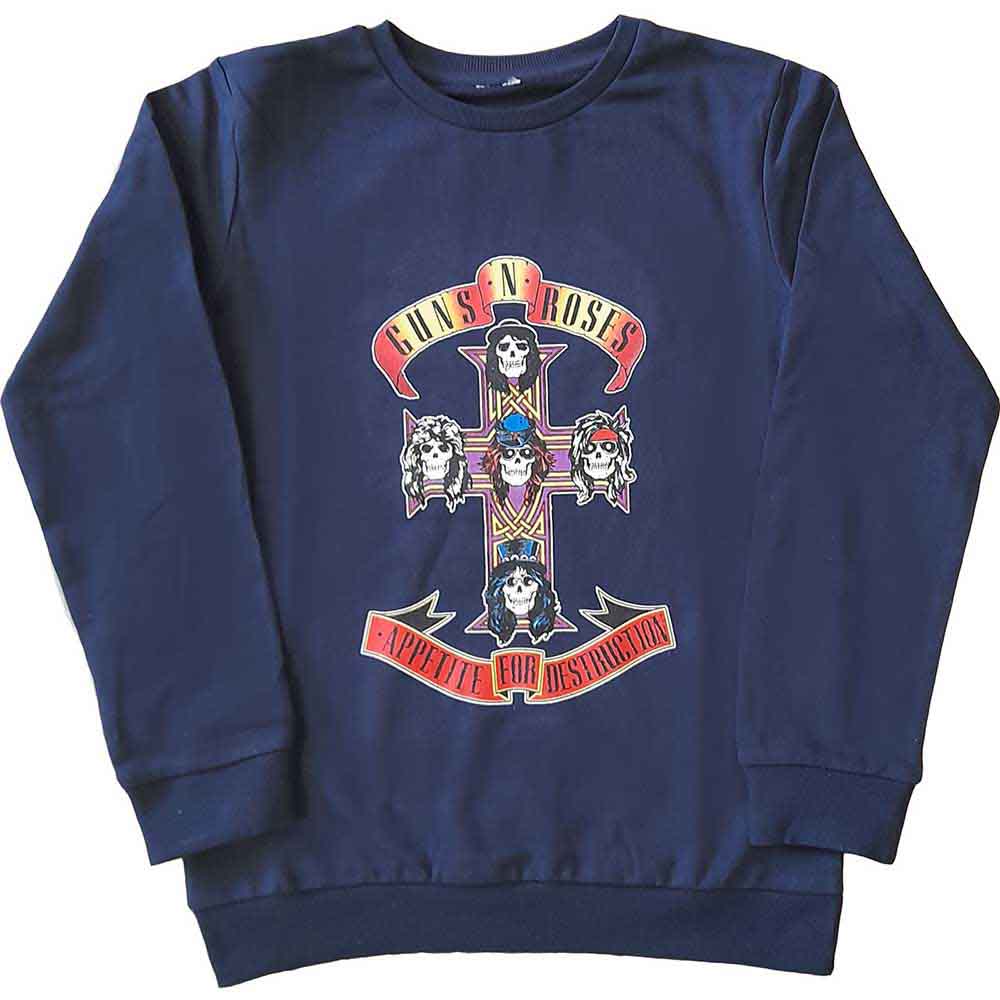 Guns N' Roses Kids Sweatshirt: Appetite for Destruction (Blue)