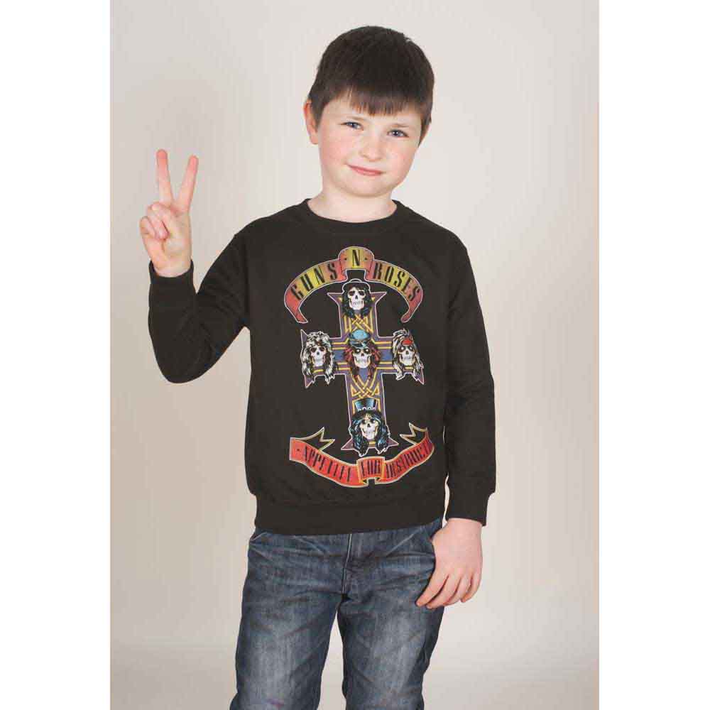 Guns N' Roses Kids Sweatshirt: Appetite for Destruction (Blue)