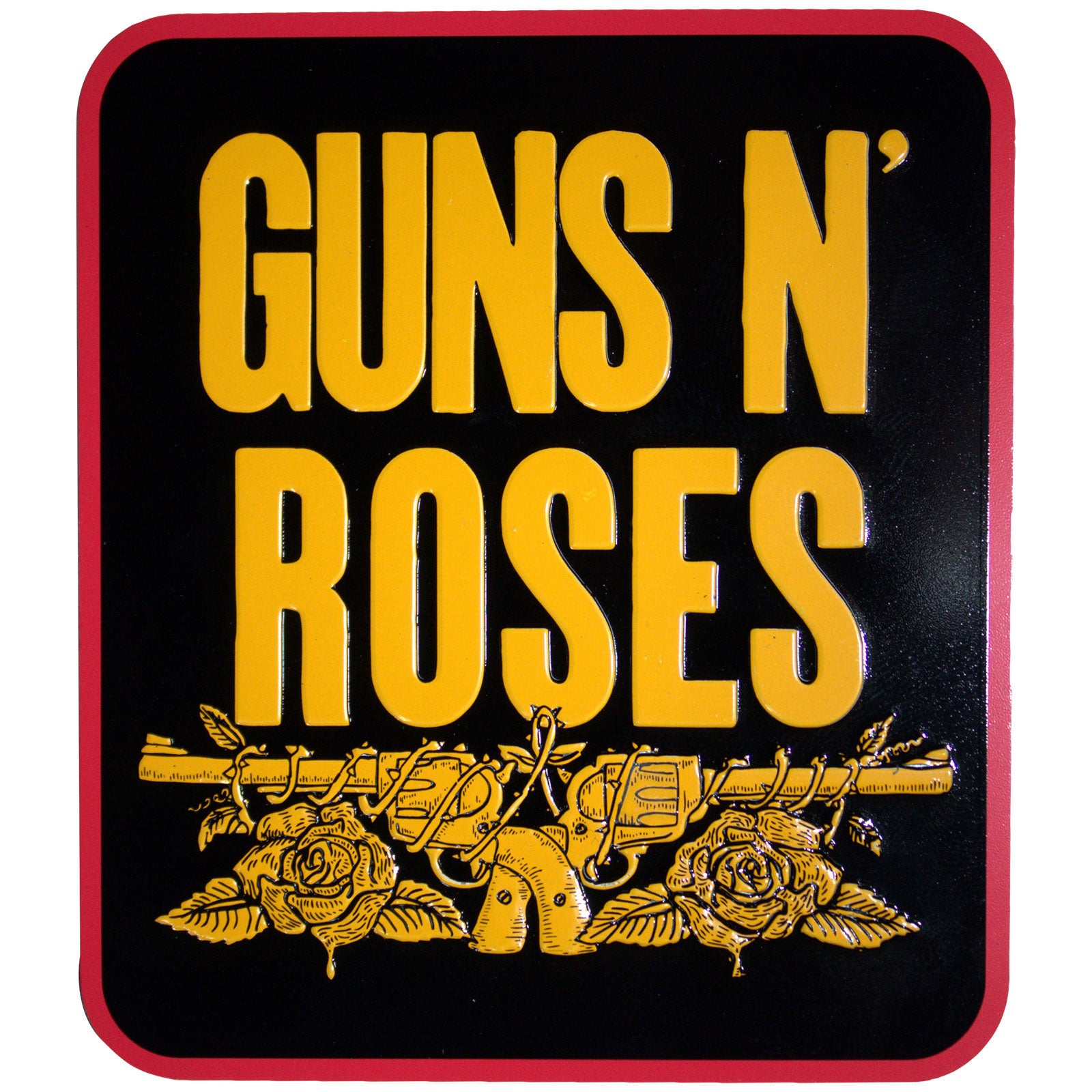 Guns N' Roses Fridge Magnet: Stacked Black