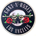Guns N' Roses Standard Patch: Los Angeles Silver