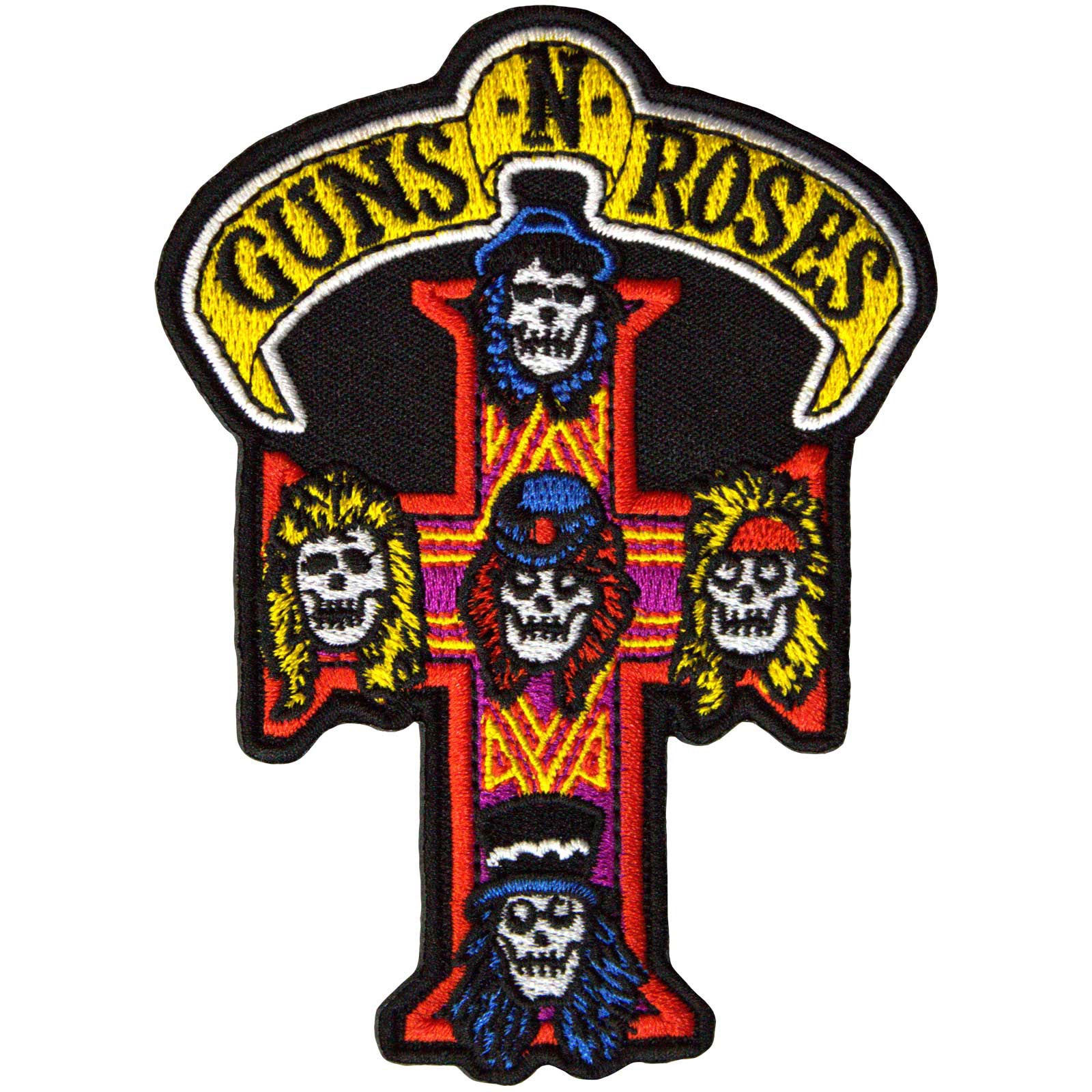 Guns N' Roses Standard Patch: Appetite For Destruction Cross