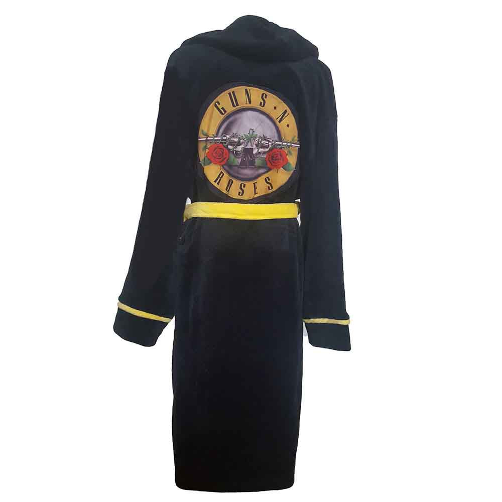 Guns N' Roses Unisex Bathrobe: Classic Logo (Black) (Back Print)