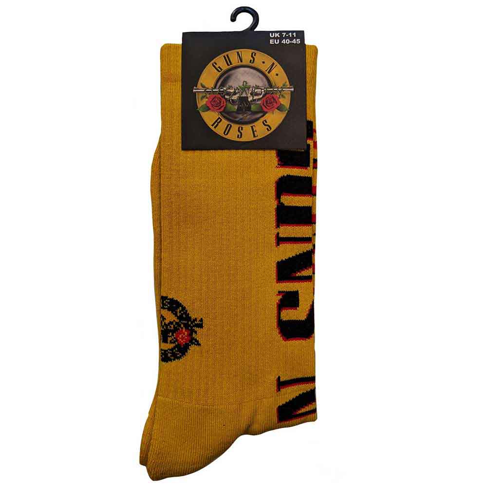 Guns N' Roses Unisex Ankle Socks: Appetite for Destruction (Yellow) (UK Size 7 - 11)