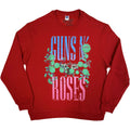 Guns N' Roses Unisex Sweatshirt: Guns & Vine (Red)