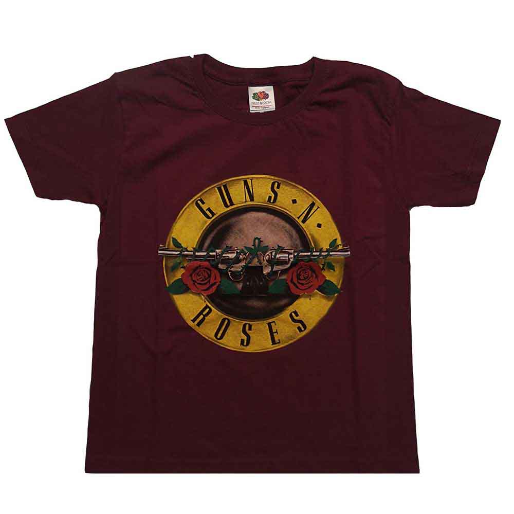 Guns N' Roses Kids T-Shirt: Classic Logo (Maroon Red)