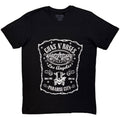 Guns N' Roses Unisex T-Shirt: Paradise City Label (Black)