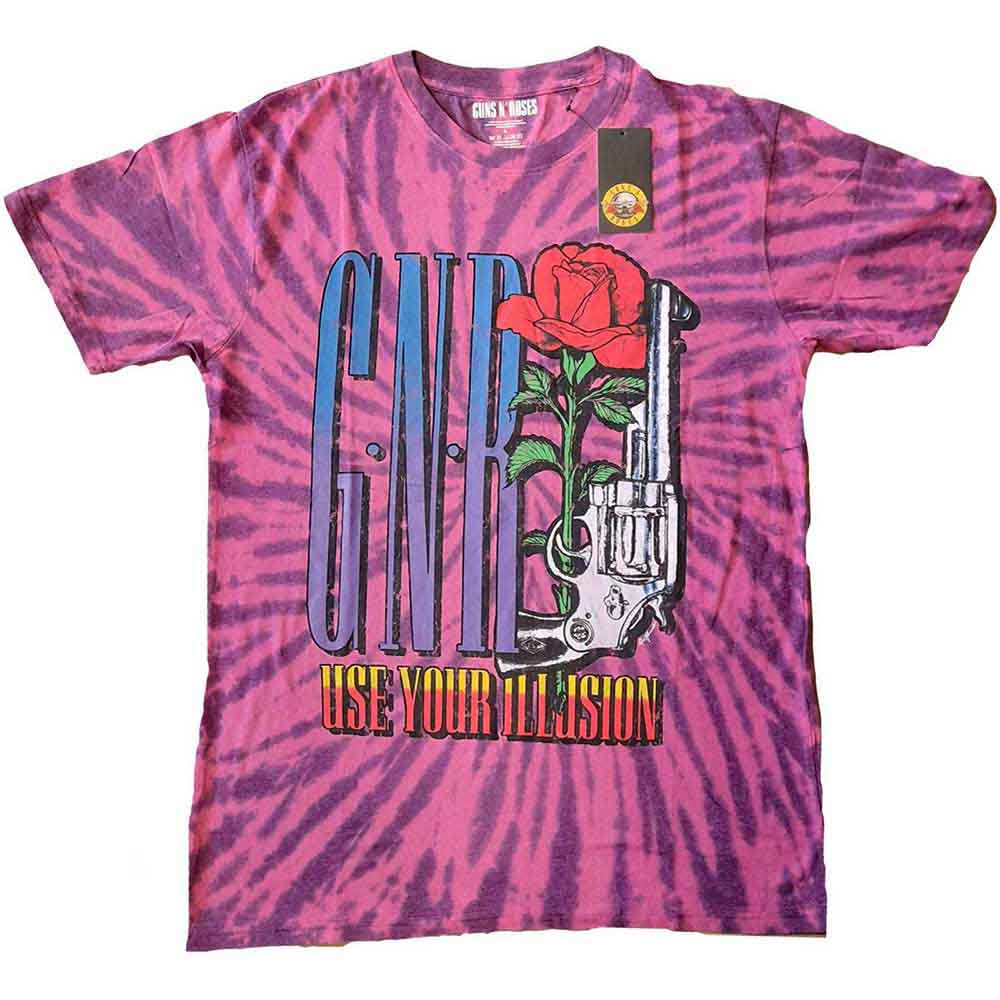 Guns N' Roses Kids T-Shirt: Use Your Illusion Pistol (Purple) (Wash Collection)