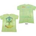 Guns N' Roses Unisex T-Shirt: Gradient Use Your Illusion Tour (Green) (Back Print & Wash Collection)