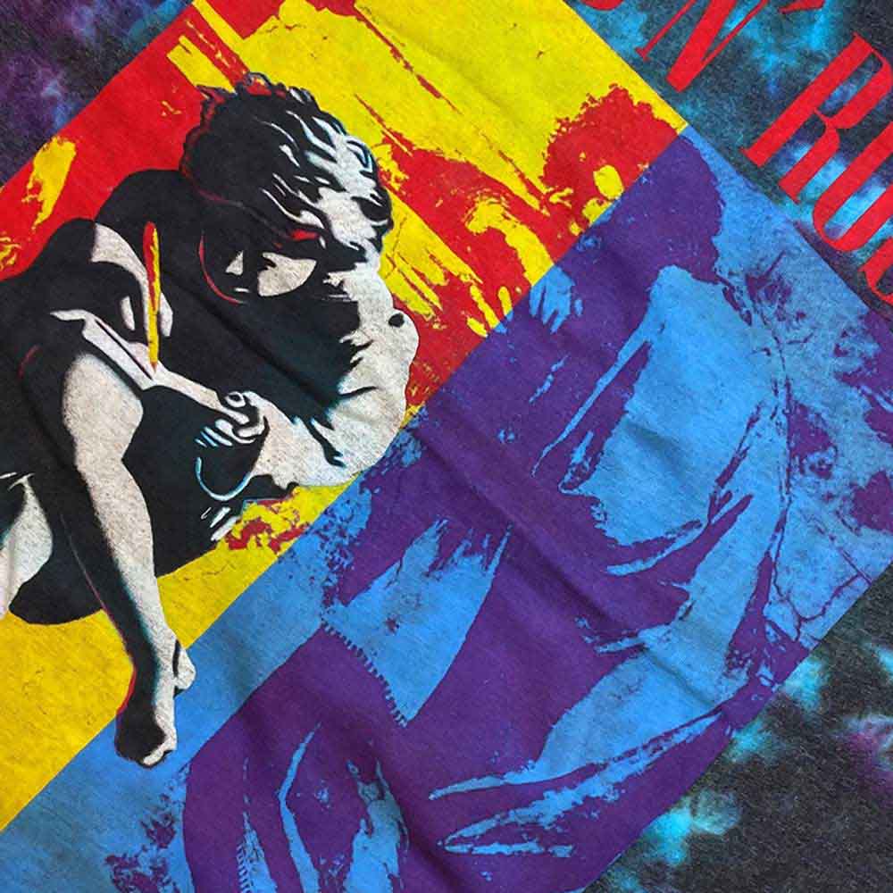 Guns N' Roses Unisex T-Shirt: Use Your Illusion (Blue) (Wash Collection)