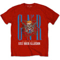 Guns N' Roses Unisex T-Shirt: Bandana Skull (Red)