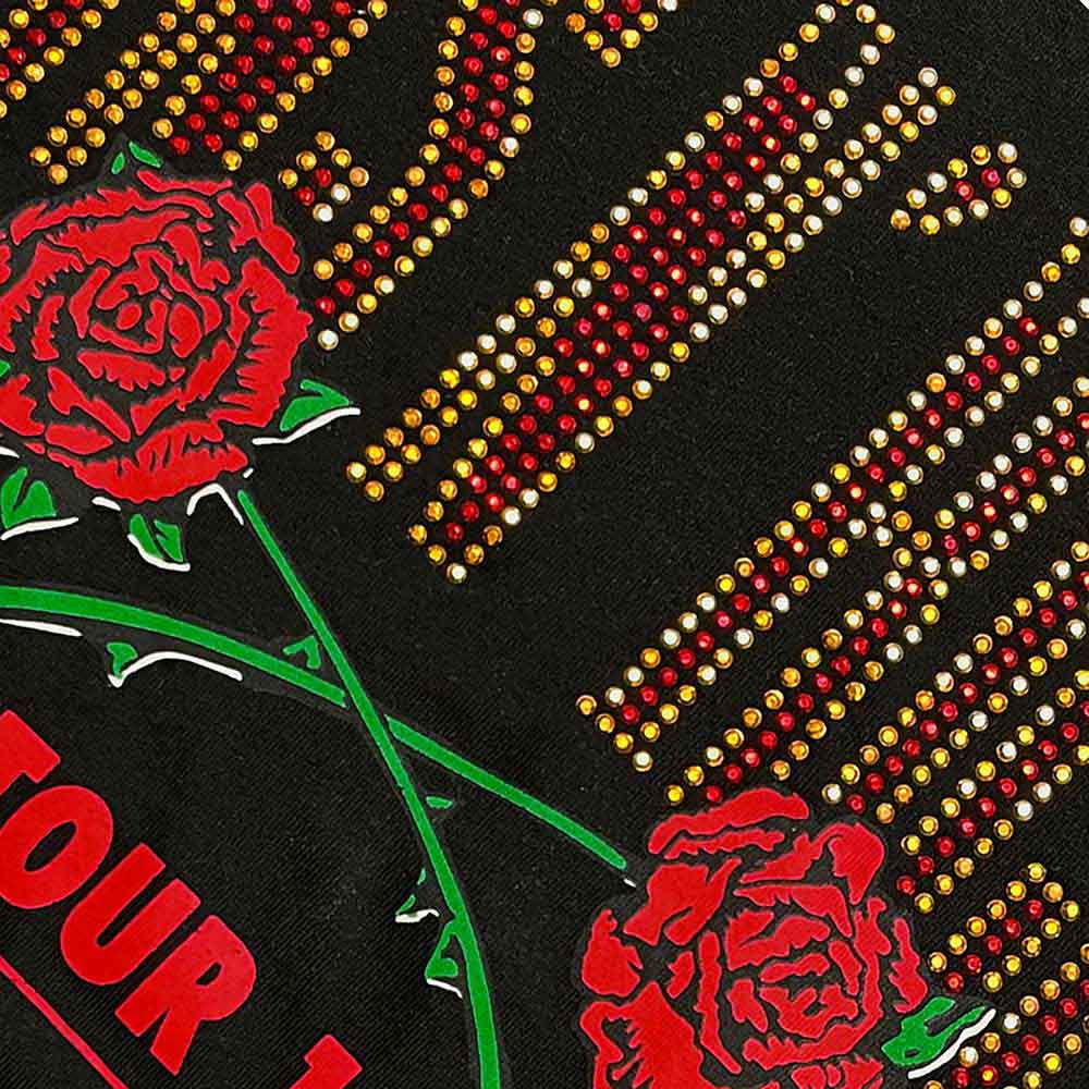 Guns N' Roses Unisex T-Shirt: 87 Tour (Black) (Embellished)