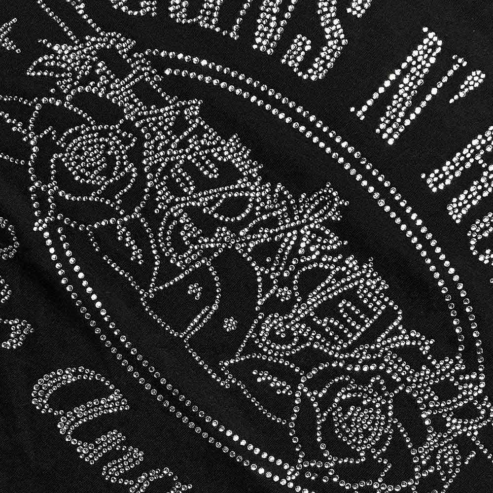 Guns N' Roses Unisex T-Shirt: LA Logo (Black) (Embellished)