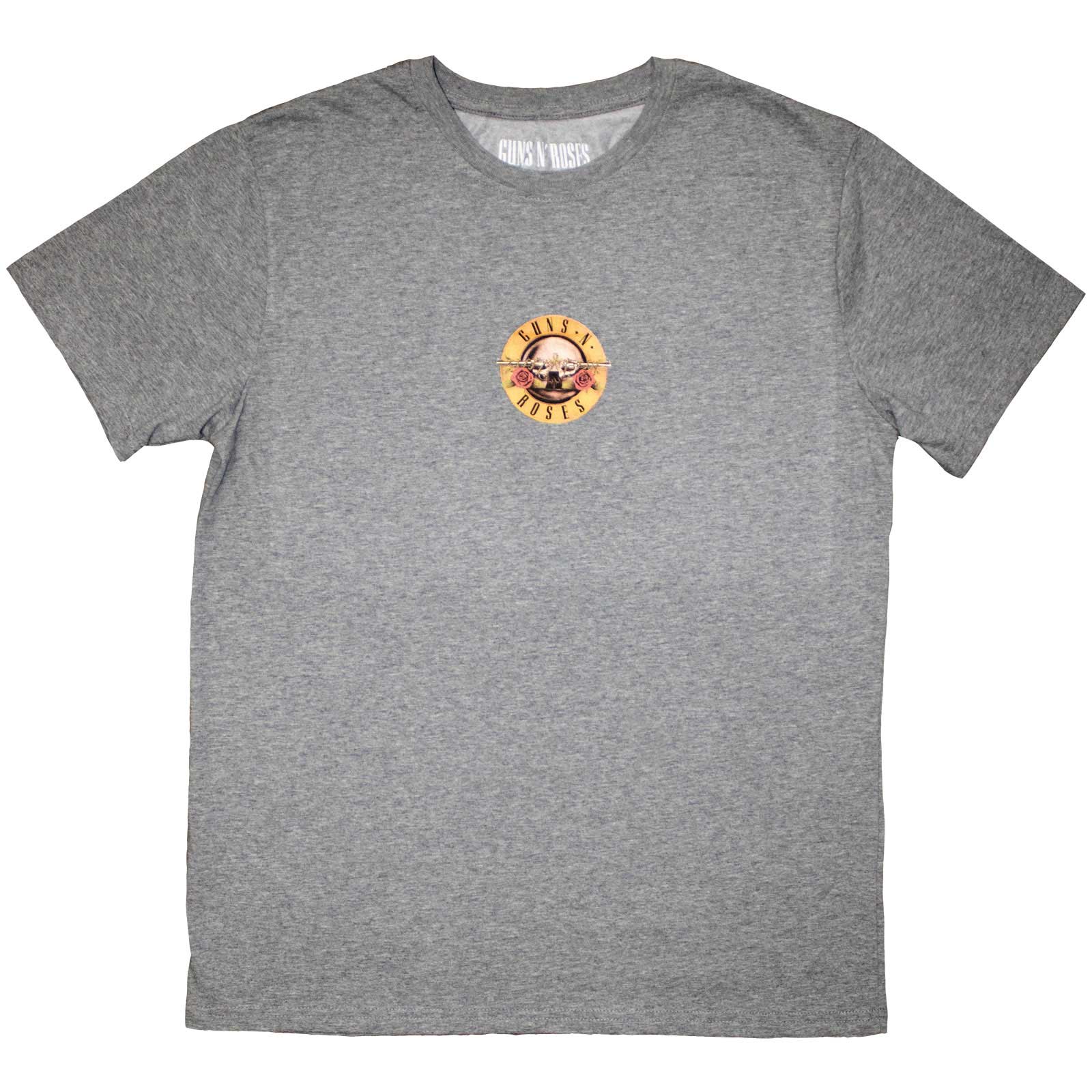 Guns N' Roses Unisex T-Shirt: Mini Circle Logo (Grey)