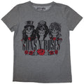 Guns N' Roses Ladies T-Shirt: Hell Group (Grey)