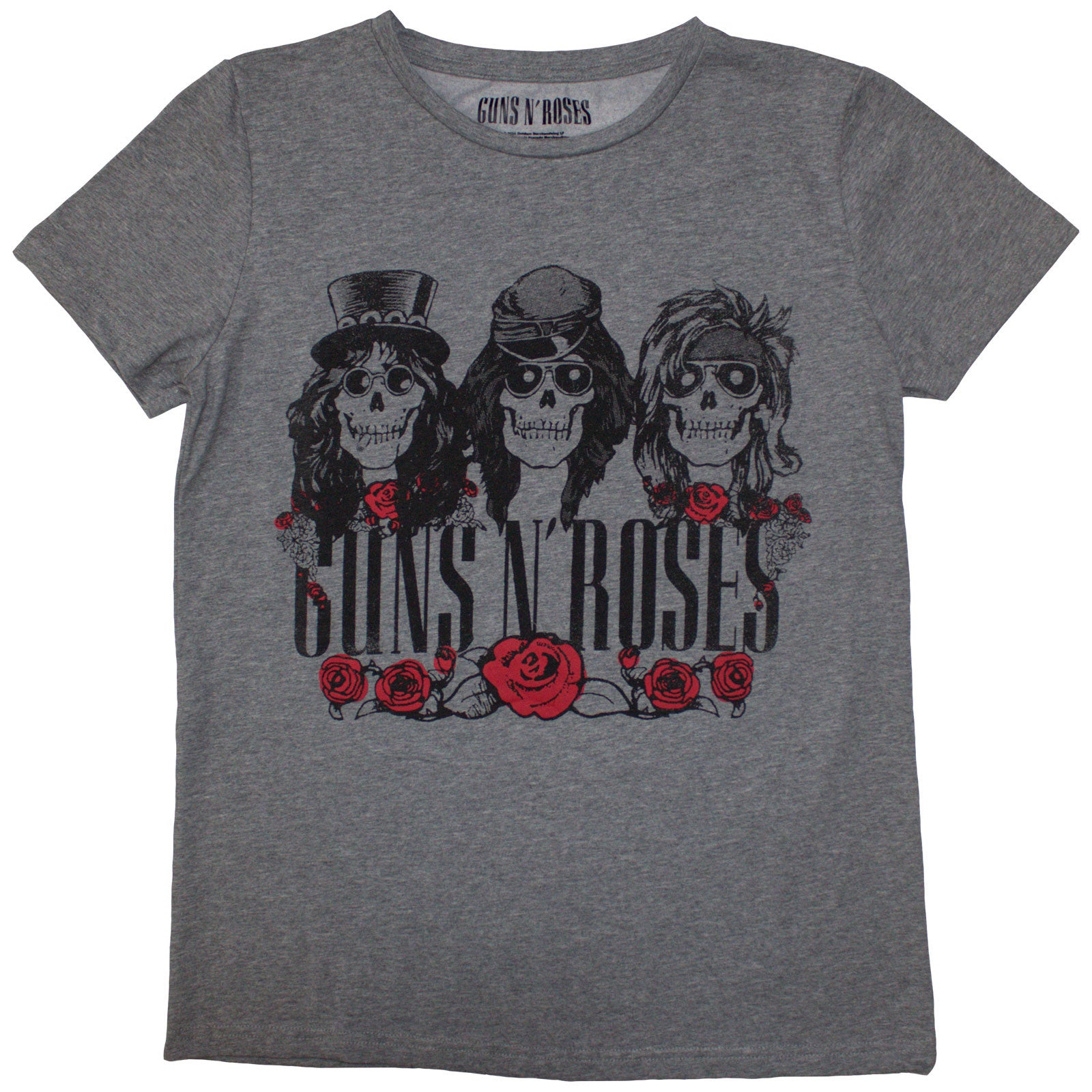 Guns N' Roses Ladies T-Shirt: Hell Group (Grey)