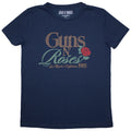 Guns N' Roses Ladies T-Shirt: California 1985 (Denim Blue)