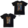 Guns N' Roses Unisex T-Shirt: North American Tour Skull (Black) (Back Print)