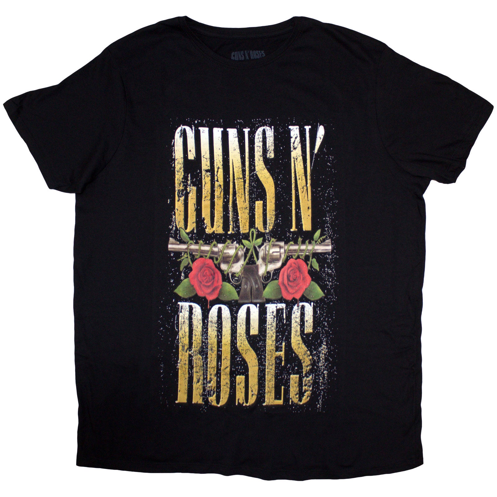Guns N' Roses Ladies T-Shirt: Big Guns (Black)