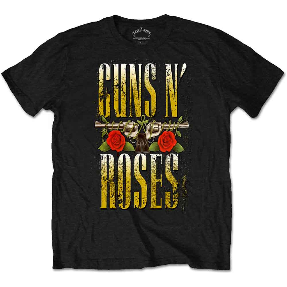 Guns N' Roses Unisex T-Shirt: Big Guns (Black)