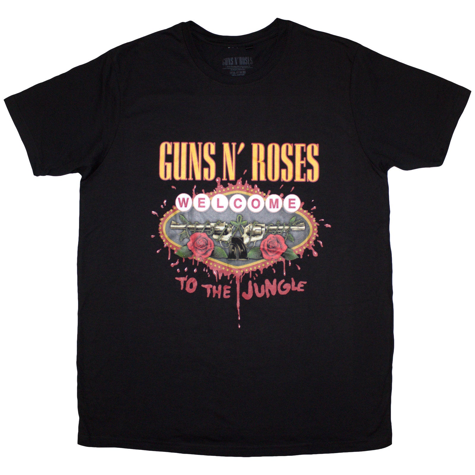 Guns N' Roses Ladies T-Shirt: Welcome to the Jungle (Black)